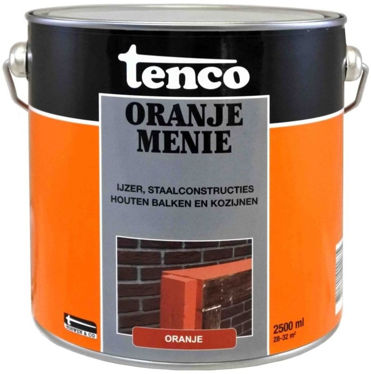 Toerist Uitputten man Tenco Oranje Menie Dekkend Mat Oranje 0,75l Circulaire-bouwmaterialen